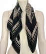 W/2095x FRANCISE GUERIN écharpe , foulard en soie